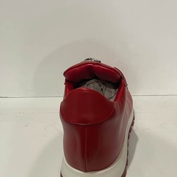 Fennix Italy shoes casual sneaker red leather calf/alligator - Picture 4 of 5